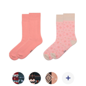 Aldi S&uuml;d  UP2FASHION Damen und Herren Casual Mountain-Socken, 2er-Pack