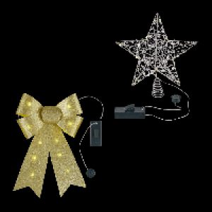 Aldi Nord Casalux CASALUX LED-Weihnachtsbaumspitze / -schleife