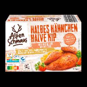 ALPENSCHMAUS Halbes Hähnchen 3.29 €