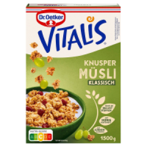 Aldi Süd  DR. OETKER Vitalis 1,5 kg, Kn. mit Rosinen