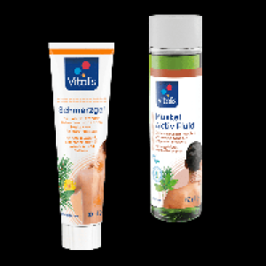 VITALIS Schmerzgel / Wärme-Pflege-Balsam / Muskel-Aktiv-Fluid