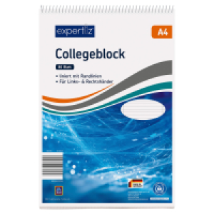 EXPERTIZ Collegeblock A4 liniert 1.79 €