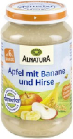 Apfel mit Banane und Hirse 1.25 €