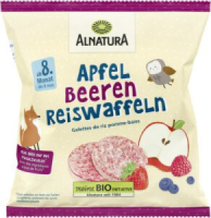 Apfel-Beeren-Reiswaffeln 1.19 €