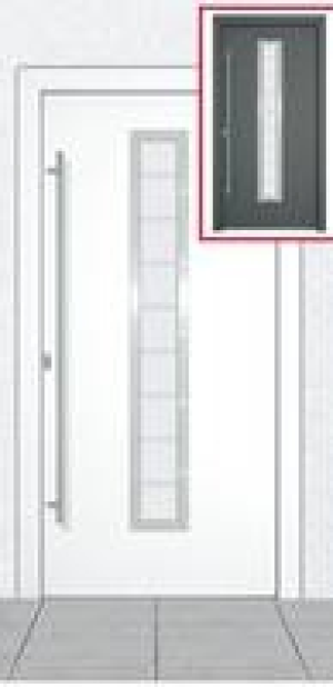 Aluminium-Haustür Dallas weiß 1.00 €