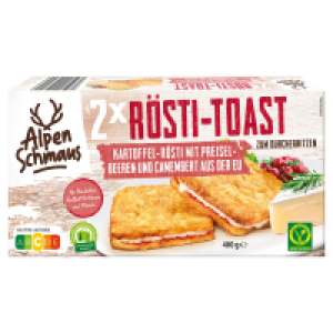 ALPENSCHMAUS Rösti Toast Alpen 400 g, Preiselbeer-Camembert