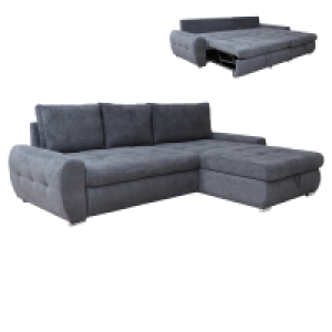 Roller  Ecksofa - grau - mit Liegefunktion und Staukasten
