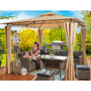 Roller  Pavillon - beige-anthrazit - 3x3 Meter