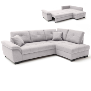 Ecksofa - grey - Boxspringaufbau - Dauerschläfer