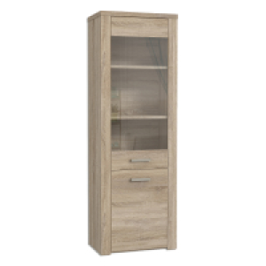 Vitrine - Sonoma Eiche - 198 cm hoch