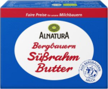 Bergbauern Süßrahmbutter 3.49 €