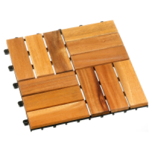 Aldi Süd  GARDENLINE Bodenfliesen aus Holz