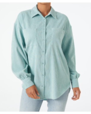 Kik  Cordhemd Oversize Janina, Knopfleiste