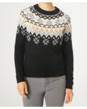 Kik  Strickpullover Norwegermuster Janina, Rundhalsausschnitt