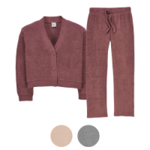 UP2FASHION WOMEN Damen Flauschiges Strick-Lounge-Set