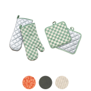 Aldi Süd  CROFTON Topflappen & Ofenhandschuhe 4er-Set