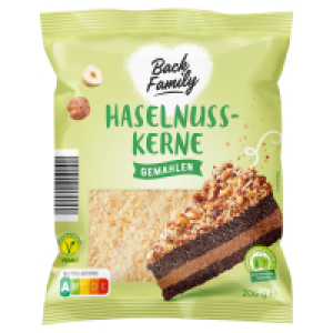 BACK FAMILY Gemahlene Haselnüsse 200 g