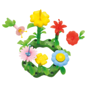 PLAYLAND Plastik Blumen Set