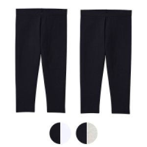UP2FASHION BASICS Damen Capri Leggings, 2er-Pack