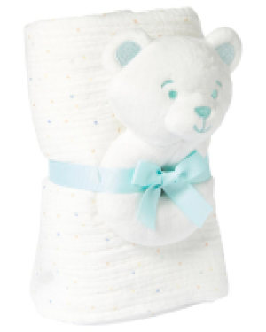 Kik  Newborn Mullwindel + Rassel Ergee, 2-tlg. Set