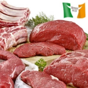 Frische Irische Rinderhüftsteaks oder Hüftbraten