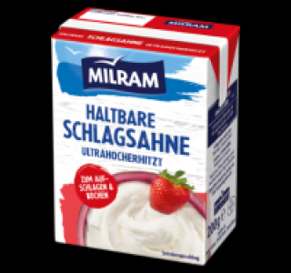 MILRAM Haltbare Schlagsahne