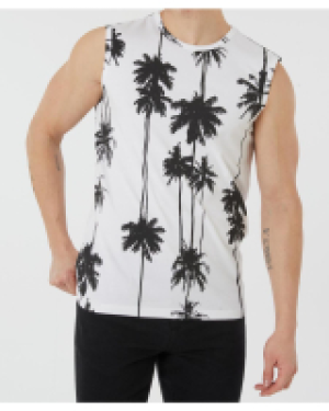Kik  Tanktop Palmen X-Mail, Rundhalsausschnitt