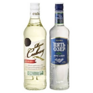 Siberian Wodka Five Lakes oder Ron Cubay Rum