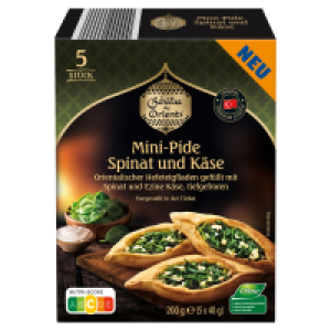 SCHÄTZE DES ORIENTS Mini Pide, Spinat-Käse