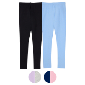 Aldi Süd  LILY & DAN Kinder Leggings, 2er-Pack