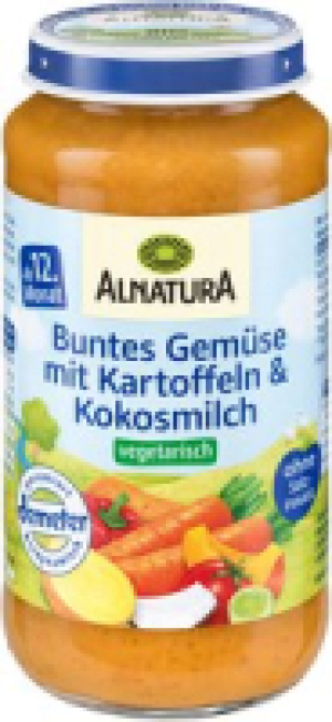 Alnatura Buntes Gemüse mit Kartoffeln und Kokosmilch