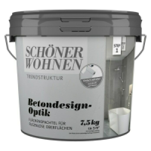 SCHÖNER WOHNEN-Farbe Betondesign-Optik Flächenspachtel
