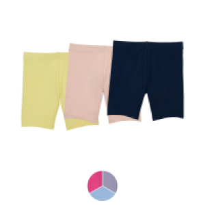 LILY & DAN Kleinkinder-Radler-Shorts 3er-Set