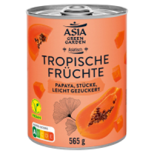 Aldi Süd  ASIA GREEN GARDEN Asia Obst 580 ml, Papaya Stücke