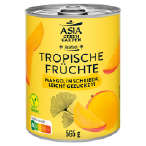 Aldi Süd  ASIA GREEN GARDEN Asia Obst 580 ml, Mango Scheiben