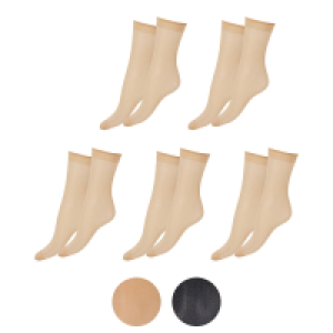 UP2FASHION WOMEN Damen Feine Socken, 5er-Packung