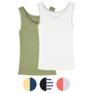 Aldi Süd  UP2FASHION WOMEN Damen Top, 2er-Packung