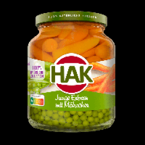 HAK Junge Erbsen mit Möhrchen 2.19 €