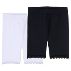 UP2FASHION BASICS D Radler Capri Leggings Spitze 2er - Radfahren