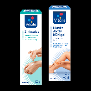 VITALIS Zinksalbe / Muskel-aktiv-Kühlgel / Wund- und Brandgel