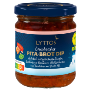 LYTTOS Griechischer Pita Brot Dip 190 g, Sonnengetrocknete Tomaten
