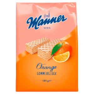 MANNER Sommerwaffeln, Orange 185 g