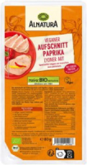 Alnatura Veganer Aufschnitt Paprika Lyoner Art
