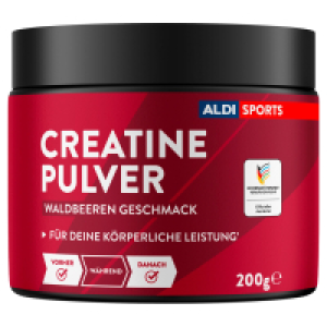ALDI SPORTS Creatine Pulver 200 g, Waldbeere