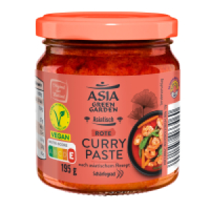 ASIA GREEN GARDEN Curry Pasten 195 g, Rote Currypaste