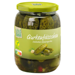 KINGS CROWN Gurkenfässchen 720 ml