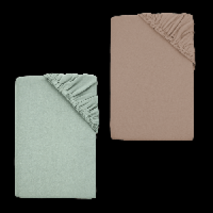 Aldi Nord Novitesse NOVITESSE Jersey-Spannbetttuch; B x L: ca. 90-100 x 200 cm