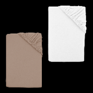 Aldi Nord Novitesse NOVITESSE Jersey-Spannbetttuch; B x L: ca. 180-200 x 200 cm