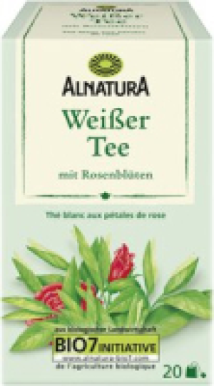 Alnatura Weißer Tee mit Rosenblüten