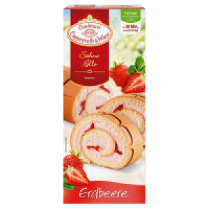 Aldi Süd  CONDITOREI COPPENRATH & WIESE Erdbeer-Sahne-Rolle 400 g